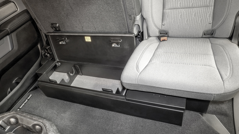 Ram 1500 Underseat Storage Box - Rear - Tuffy Products - Lockbox with 3-Digit Combo - Black - `19-`25